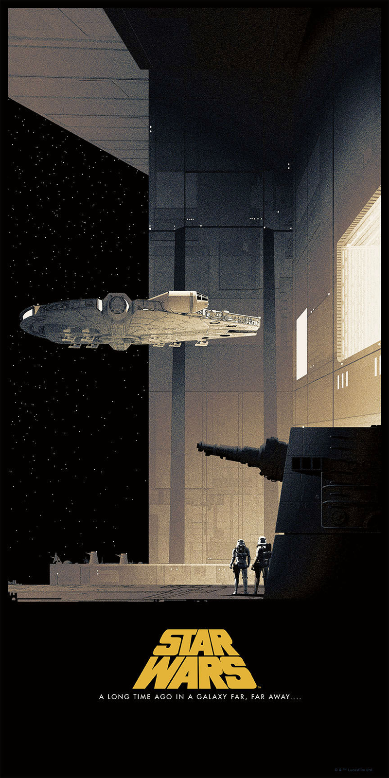 Illustration for article titled Estos carteles de la trilogía original de Star Wars son puro arte retro